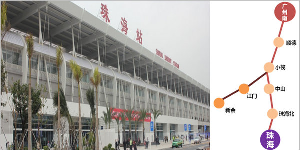 珠海拱北站運營(yíng)線(xiàn)路圖