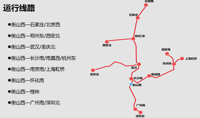 衡山西高鐵運行線(xiàn)路