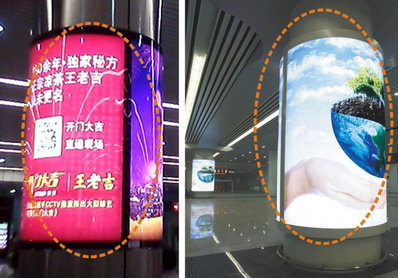 南寧東高架層候車(chē)區進(jìn)站大廳包柱燈箱廣告