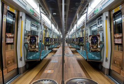 北京地鐵創(chuàng  )意內包車(chē)廣告