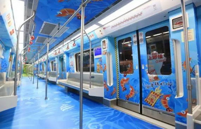 昆明地鐵1、2、6號線(xiàn)列車(chē)車(chē)廂內廣告