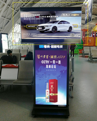 國內、國際出發(fā)候機區域電視廣告