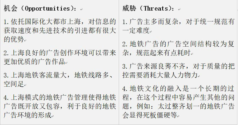 SWOT分析機會(huì )和威脅