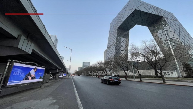 北京三環(huán)國貿燈箱圍擋大牌廣告投放，北京大屏廣告價(jià)格